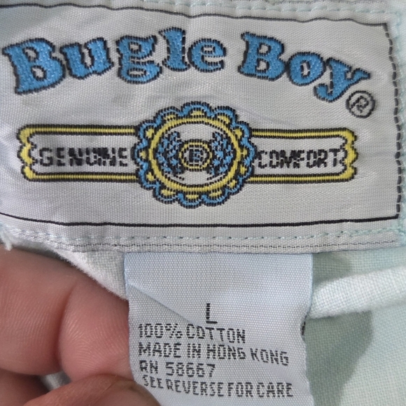 Bugle Boy Vintage Light Blue Graphic Short Sleeve Tee Size L - Picture 6 of 6